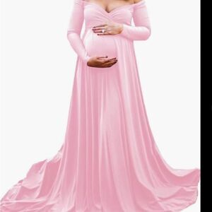 Pink Barbie Elegant Maternity/plus SZ light weight low stretch Size 2XL